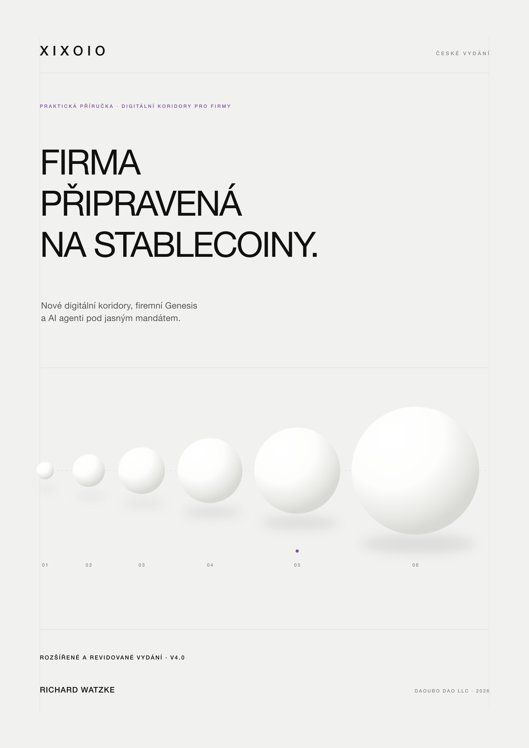 Obálka příručky Firma připravená na stablecoiny od Richarda Watzkeho