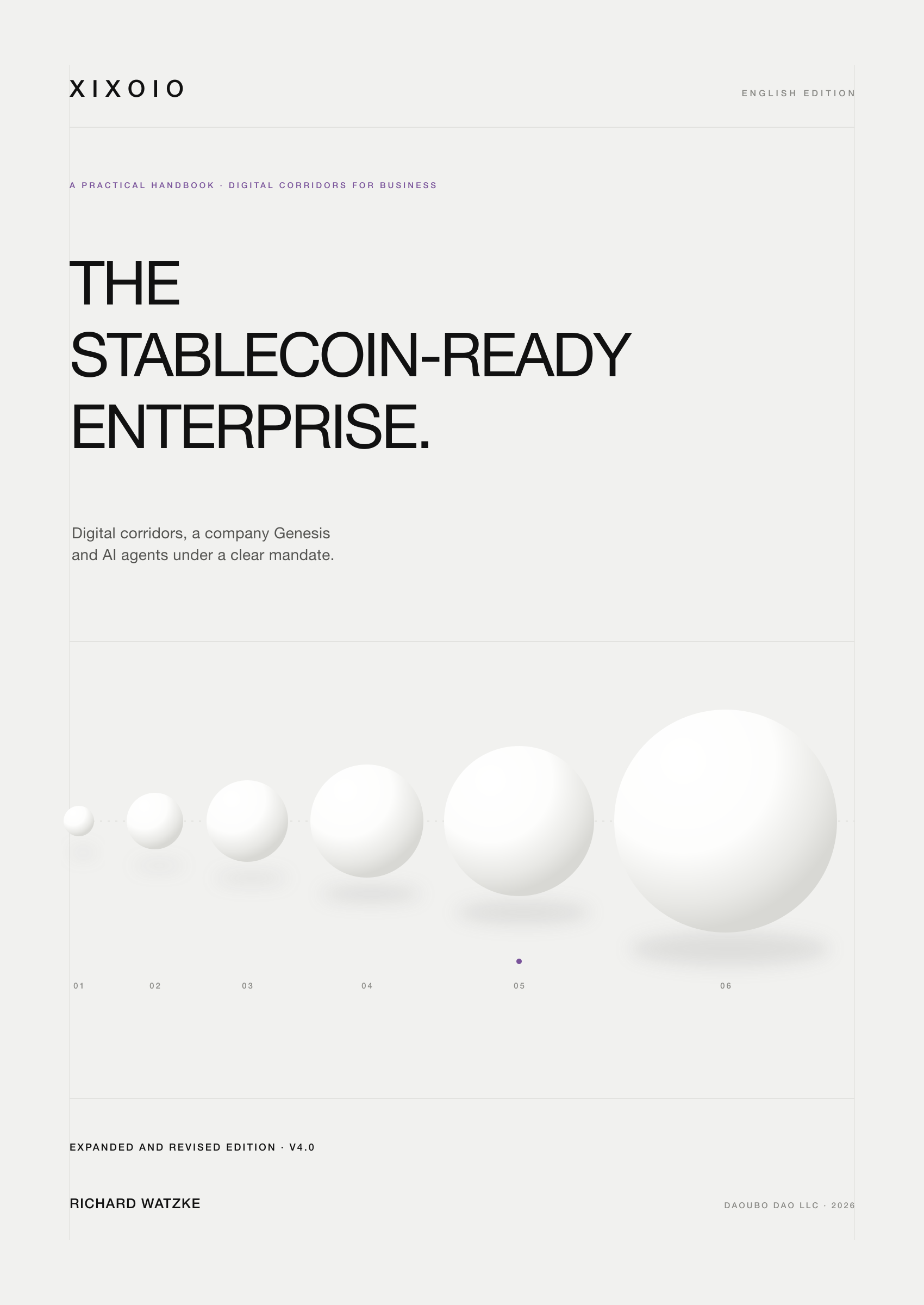 Cover of the English edition The Stablecoin-Ready Enterprise by Richard Watzke